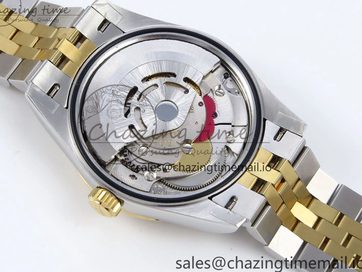 JARF 904L YG Diamonds SS Jubilee Edition Gray 278383RBR Roman 1:1 Best 31 on Steel Bracelet DateJust Dial HZ2236 0502